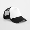 Trucker cap - B640:Black, front: 100% cotton / back: 100% nylon, White, One Size